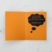 Skinny Skeleton Halloween Kaart (Binnen)