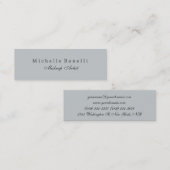 Skinny Slim Grey Dubbelzijdig Mini Visitekaartje (Voorkant / Achterkant)