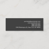 Skinny Slim Professional Plain Grey Visitekaartje (Achterkant)