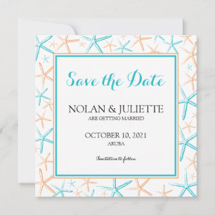 Skinny Starfish Wedding Save the Date