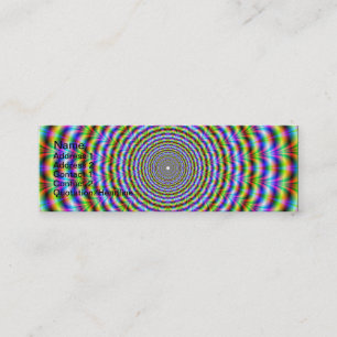 Skinny Visitekaartje Psychedelic Neon Ripples