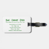 Skins van drie prachtige forel bagagelabel (Achterkant horizontaal)