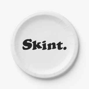 Skint. Papieren Bordje