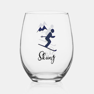 Skiontwerp Stemless wijnglas Wijnglas Zonder Voet