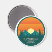 Skioord voor Keystone Colorado Magneet (Voorkant / Achterkant)