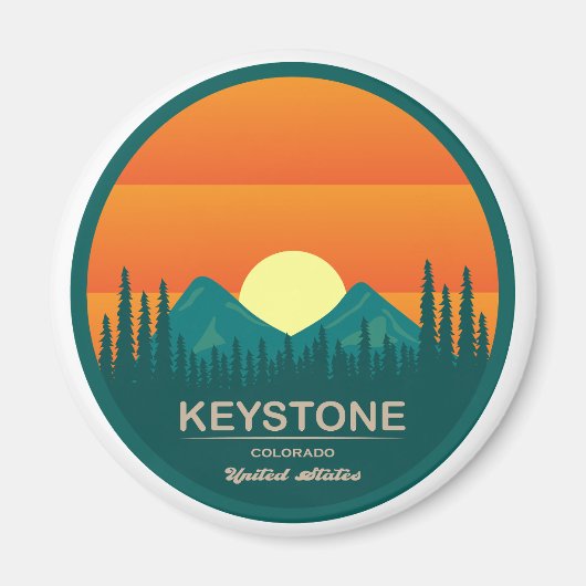 Skioord voor Keystone Colorado Magneet (Voorkant)