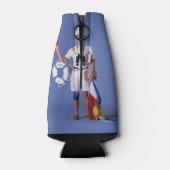 Skip Sayles™_Who is Uw Skipper?_Beverage Cozy Flesjeskoeler (Achterkant)