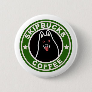 Skipbucks Coffee-Button Ronde Button 5,7 Cm