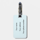 Skipinebomen Sneeuwwinter Bagagelabel (Achterkant verticaal)