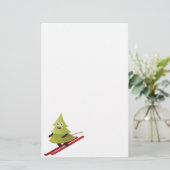 Skipinebomen Sneeuwwinter Briefpapier (Staand voorkant)