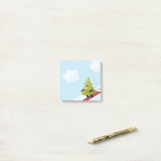 Skipinebomen Sneeuwwinter Post-it® Notes (Op bureau)