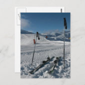 Skipiste Briefkaart (Voorkant / Achterkant)
