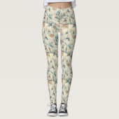  skipiste hutten in zachte pastels leggings (Voorkant)