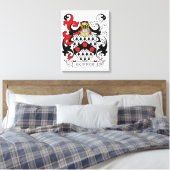 Skipper Family Crest Canvas Afdruk (Insitu (Slaapkamer))