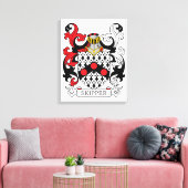 Skipper Family Crest Canvas Afdruk (Insitu (Woonkamer))