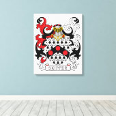 Skipper Family Crest Canvas Afdruk (Insitu (Houten vloer))