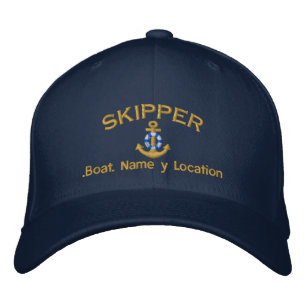 Skipper Stijl Uw Bootnaam Jouw naam of Beide Pet