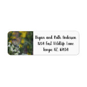 Skipper vlinder adreslabel etiket (Voorkant)