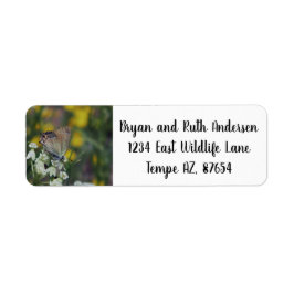 Skipper vlinder adreslabel etiket