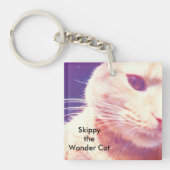 Skippy de wonderkat in de ruimte sleutelhanger (Voorkant)