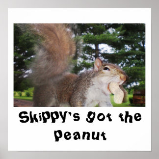 Skippy heeft het poster van de pinda.