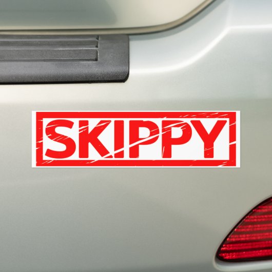 Skippy Stamp Bumpersticker (Op auto)