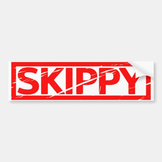 Skippy Stamp Bumpersticker (Voorkant)