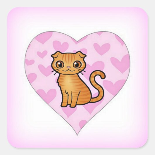 Skippy's roze hart Sticker (Voorkant)