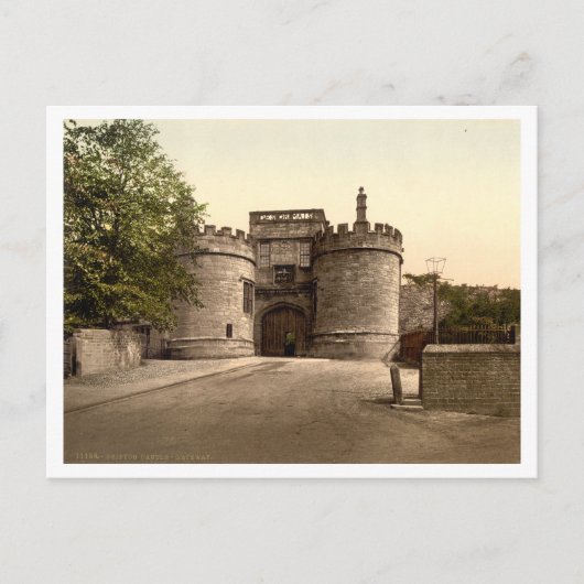 Skipton Castle Gateway, Yorkshire, Engeland Briefkaart (Voorkant)