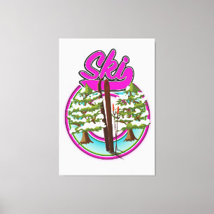 skiroze logo canvas afdruk