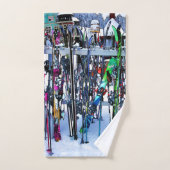 Skis and Poles (Serviette à main)