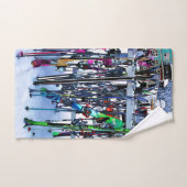 Skis and Poles (Serviette à main)