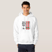 Ski's Herfsten niet, ik doe het - Grappig Skiing T Hoodie (Voorkant volledig)