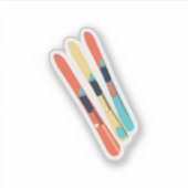 Skis Sticker (Voorkant)