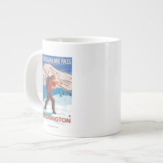 Skis voor het vervoeren van sneeuw - Snoqualmie Pa Jumbo Mok (Voorkant links)