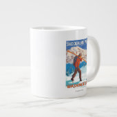 Skis voor het vervoeren van sneeuw - Snoqualmie Pa Jumbo Mok (Voorkant rechts)