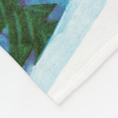 Skis voor Snowman Fleece Deken (Hoek)