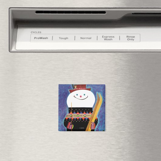 Skis voor Snowman Magneet (Insitu (Vaatwasser))