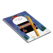 Skis voor Snowman Notitieboek (Rechterzijde)