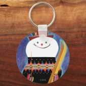 Skis voor Snowman Sleutelhanger (Voorkant)
