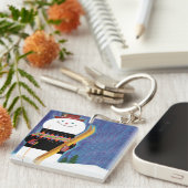 Skis voor Snowman Sleutelhanger (Voorkant Rechts)