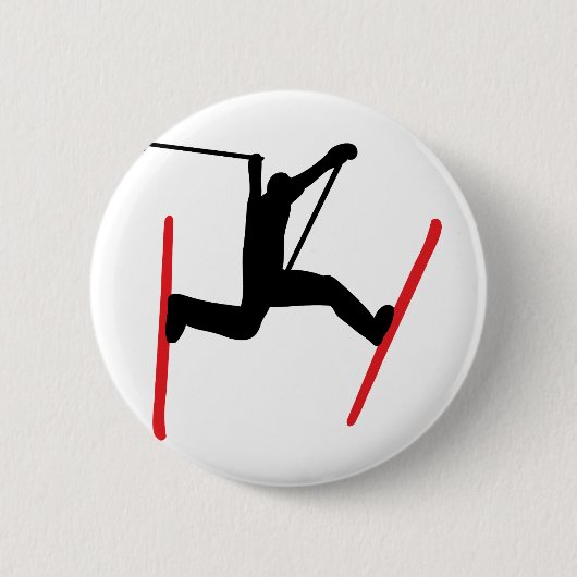 skischoen ronde button 5,7 cm (Voorkant)
