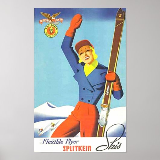  skischreclame poster (Voorkant)
