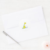 skistdino ronde sticker (Envelop)