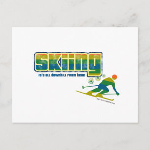  skistijl briefkaart