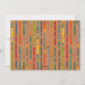 Skithema vintage skifoto feestdagenkaart (Achterkant)