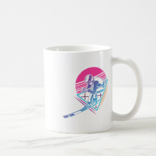 Skiuitstap Skiën Retro Vintage 80s 90s  Koffiemok
