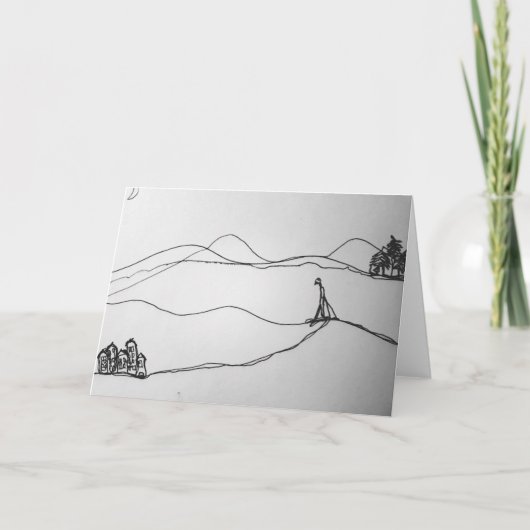 Skivakantie schets kaart (Voorkant)