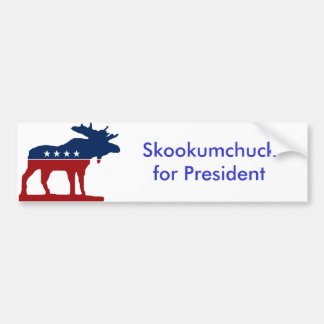 Skkokumchuck voor President Bumpersticker