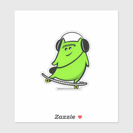 SklinesArt Schaatsrijder Sticker (Vel)